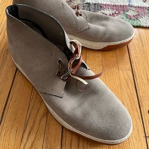 Fendi suede grey men shoes